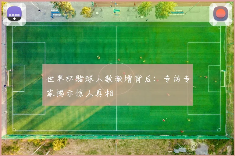 世界杯赌球人数激增背后：专访专家揭示惊人真相